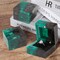 Wedding & Engagement Ring Box – Handcrafted Stabilized Wood and Resin Jewelry Box with Single Slot, Elegant Retro Ring Holder for Proposal, Wedding Ceremony, and Jewelry Storage (Green)